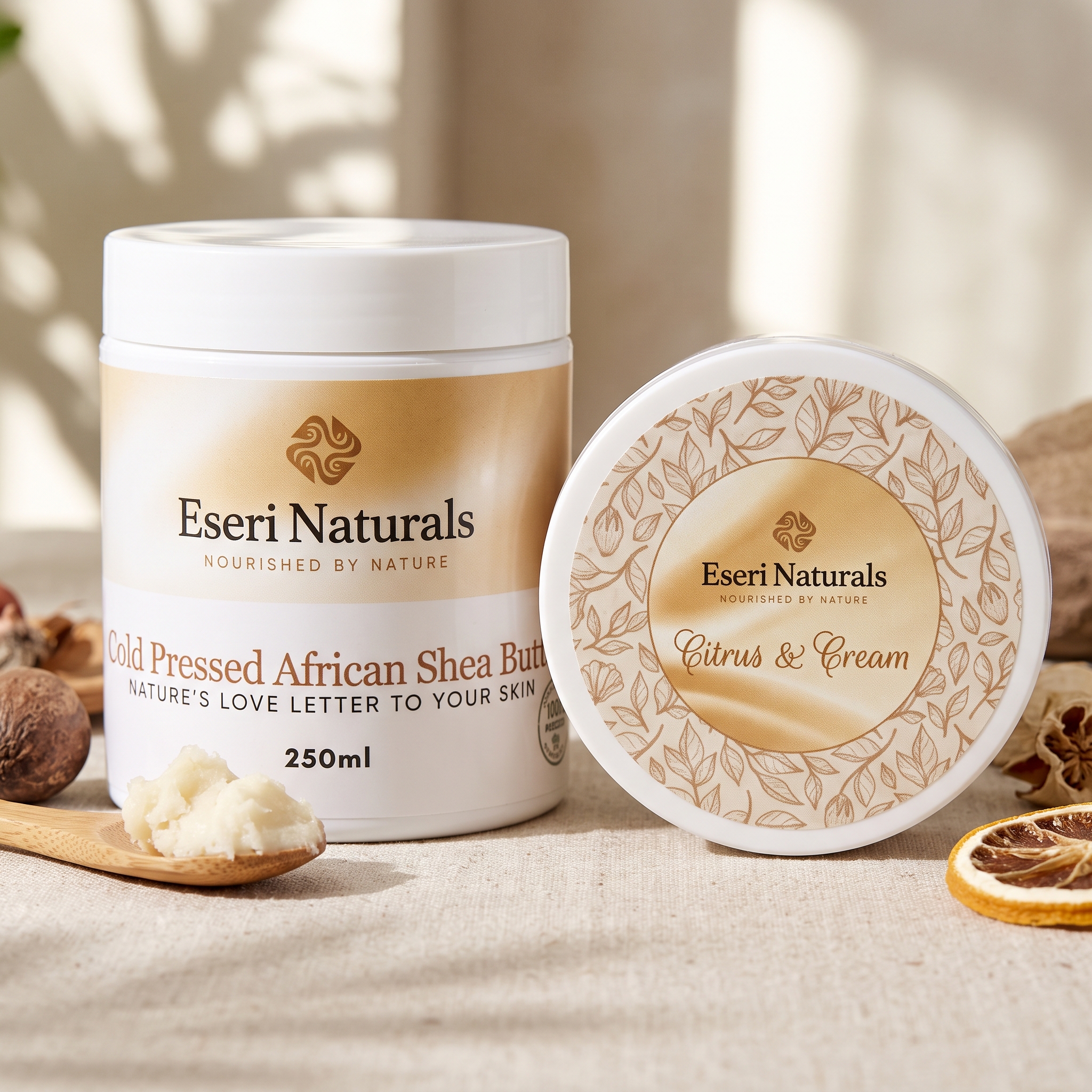 Eseri Naturals Citrus & Cream Shea Butter